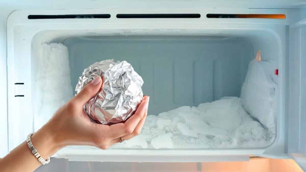 papier aluminium dégivrer congélateur